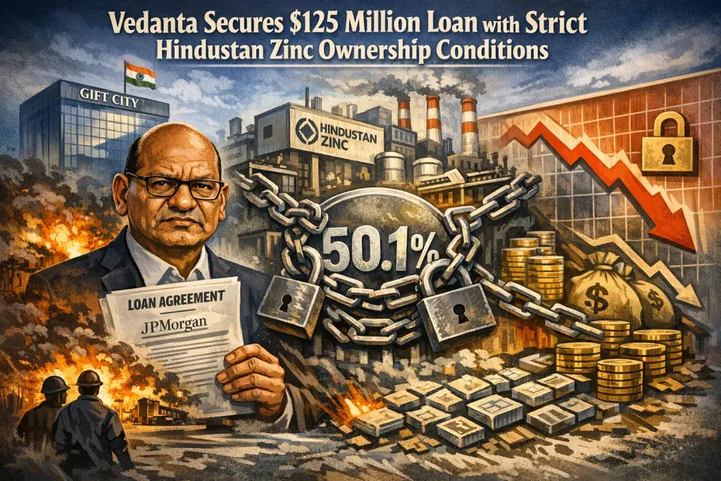 Vedanta Secures $125 Million Loan with Strict Hindustan Zinc Ownership Conditions