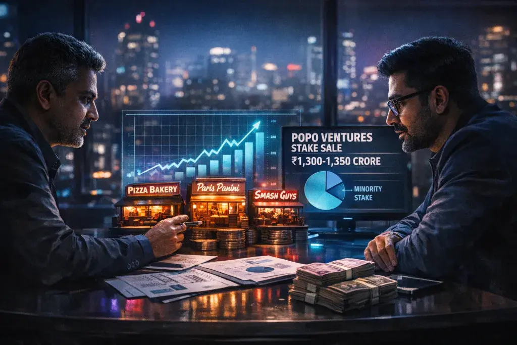 Popo Ventures Explores Minority Stake Sale Valued at ₹1,300-1,350 Crore